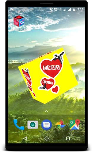 3D My Name Cube Live Wallpaper screenshot 3