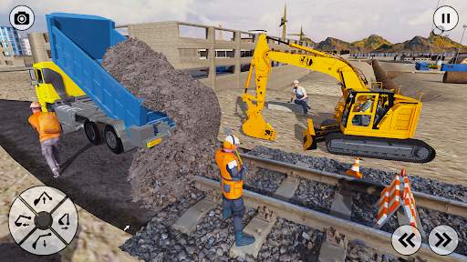 Railway JCB Construction Games screenshot 1