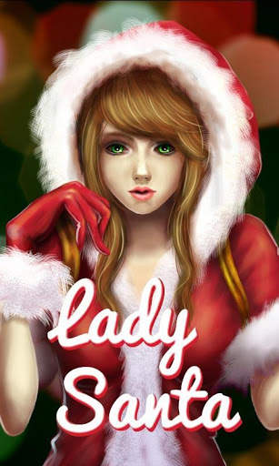 Lady Santa GO LAUNCHER THEME screenshot 1