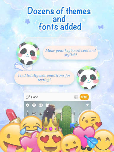 Cute Animal Keyboard Theme for Girls screenshot 2
