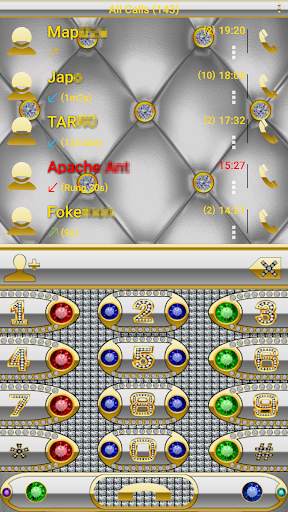 Theme Gold Diamond4 RocketDial screenshot 1