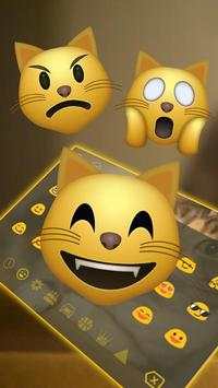 3D Live chubby Cute Kitty Keyboard screenshot 3