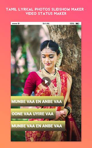 Tamil Lyrical Photos Maker - Video Status Maker screenshot 1