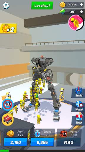 Idle Robot Inc - Idle, Tycoon & Simulation screenshot 1