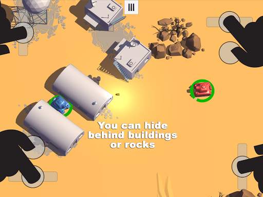 Tanks 3D for 2 players on 1 device - split screen screenshot 9