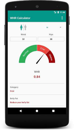 Waist To Hip Ratio Calculator: To Reduce Belly Fat screenshot 2