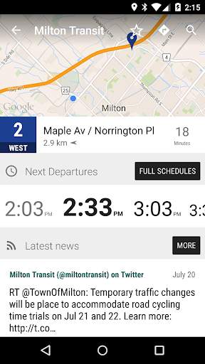 Milton Transit Bus - MonTransit screenshot 2