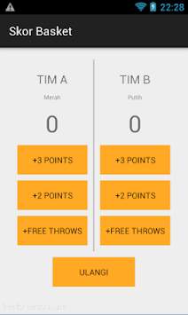 Skor Permainan Bola Basket screenshot 2