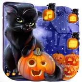 Cute Halloween Kitty Launcher Theme HD Wallpapers 1.0