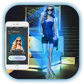 Projection: 3D Hologram Call icon