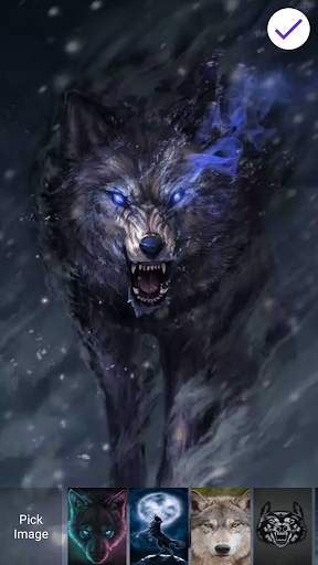 Wolf Lock Screen 7 تصوير الشاشة