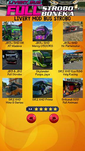 Livery Bus Full Strobo dan Full Boneka screenshot 4