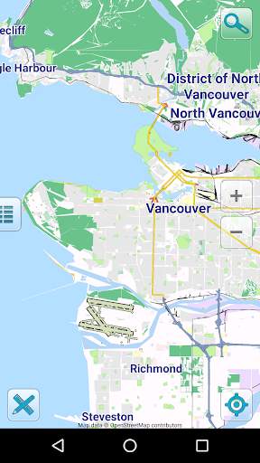 Map of Vancouver offline screenshot 1