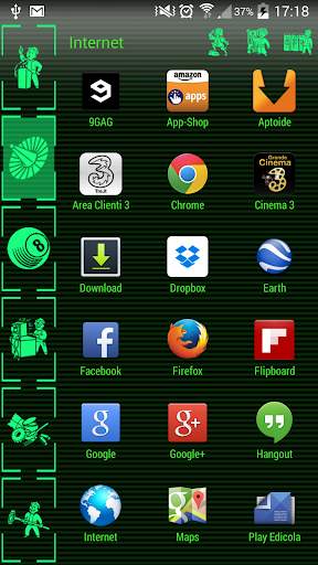 Green Phosphor Theme for Smart Launcher screenshot 2