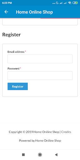Home online shop screenshot 2