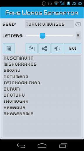 Fake Words Generator screenshot 1