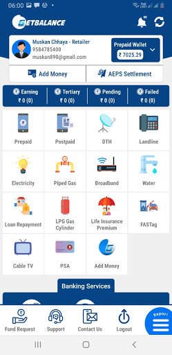 GetBalance - Recharge AEPS BBPS mATM Money Transfe screenshot 3