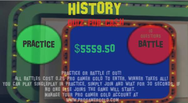 Quiz For Cash - Pro Gamer Gold screenshot 2