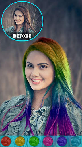 Hair Color Changer Photo Booth screenshot 1