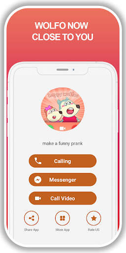 New Wolfo Funny Fake Call - Video & Messages screenshot 3