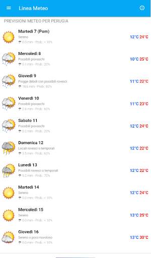 Linea Meteo Live screenshot 10
