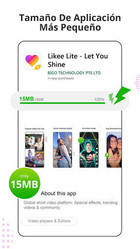 Likee Lite - Vídeos divertidos screenshot 1