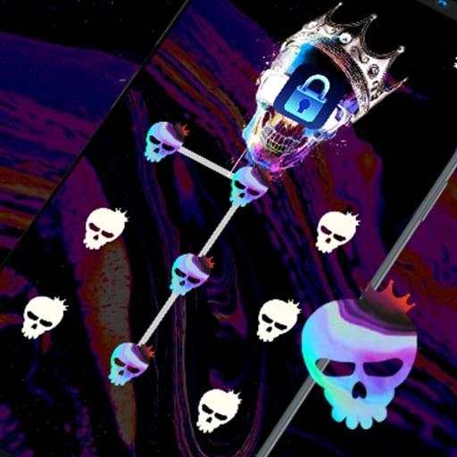 Colorful Skull - App Lock Master Theme 1.0.3