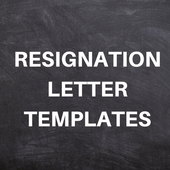 RESIGNATION LETTER TEMPLATES أيقونة