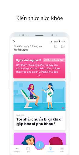 Trình theo dõi lịch kinh nguyệt và mang thai MIA screenshot 4