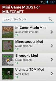 Mini Game MODS For MINECRAFT स्क्रीनशॉट 2