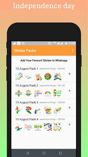 Fau-G Stickers Game - 15 August Stickers screenshot 3