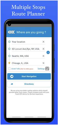 Truck Navigation, GPS - Road Hunter, Truck Stops screenshot 3