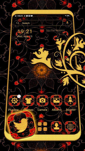 Flower Art Launcher Theme 1 تصوير الشاشة