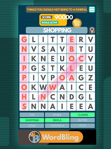 Word Bling: A funny offline wo screenshot 6