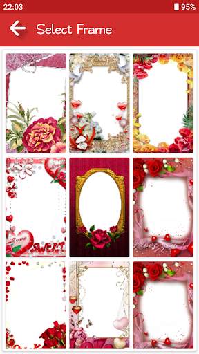 Romantic Photo Frames screenshot 2