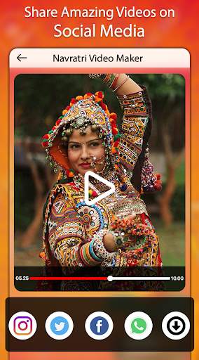 Navratri Video Maker Music : Photo Video Maker screenshot 4
