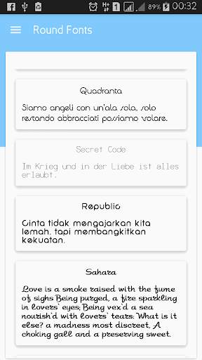 Round Fonts for FlipFont screenshot 1