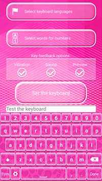 Black and Pink Keyboard Theme screenshot 2