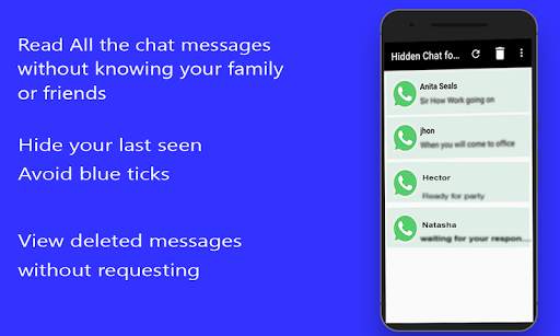 Hidden Chat for WA - Avoid Blue Tick screenshot 1
