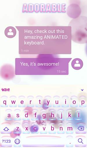 Adorable Animated Keyboard + Live Wallpaper screenshot 3