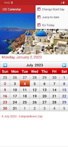 US Calendar 2023 скриншот 3
