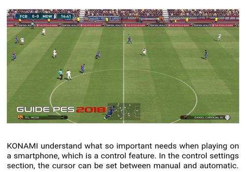 Guide For PES 18 screenshot 1