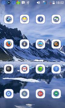 Blue Ice Theme Nova Launcher screenshot 3