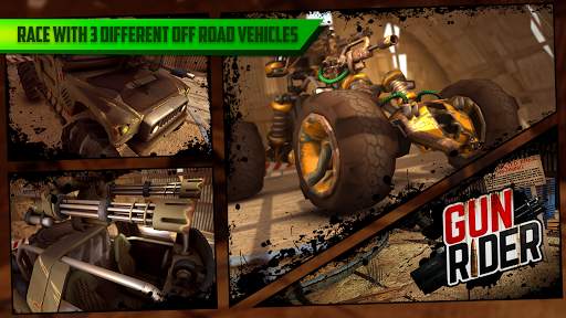 Gun Rider - Racing Shooter screenshot 1
