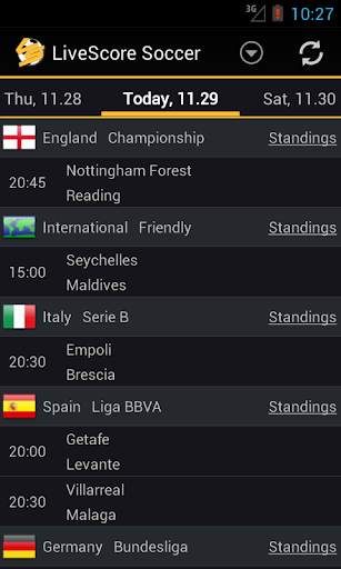 LiveScore Football screenshot 1