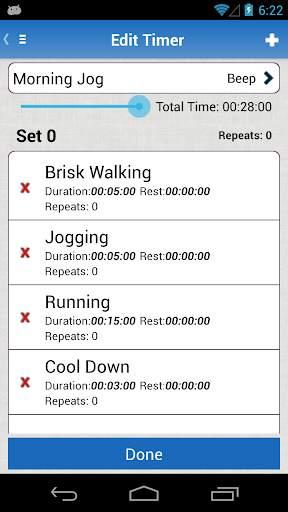 Interval Timer App for Android screenshot 2