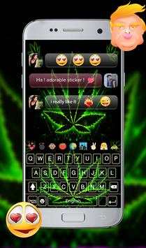 weed Rasta GO Keyboard Theme screenshot 4