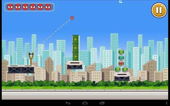 knock down : angry spider-hero VS crazy pigs screenshot 8