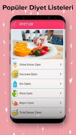 Diyet Listesi ile Zayıflama screenshot 1