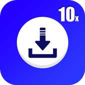 10x High Speed NEW All HD Video Downloader icon
